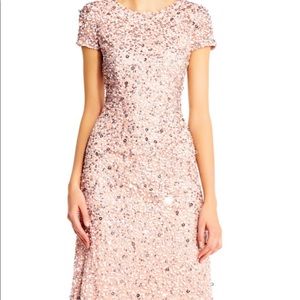 COPY - AdriannaPapell scoop back blush sequin gow…